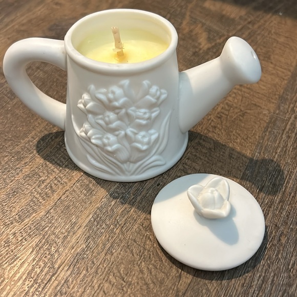 Vintage Ceramic Watering Can Flower Collectable venky fine porcelain dehua china - Picture 2 of 9